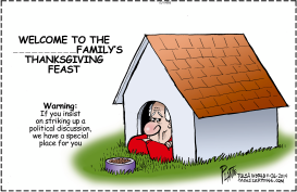 THANKSGIVING WARNING by Bruce Plante