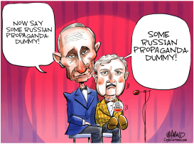 PUTIN'S PUPPET by Dave Whamond