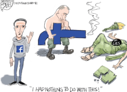 FACEBOOK FATALITY by Pat Bagley