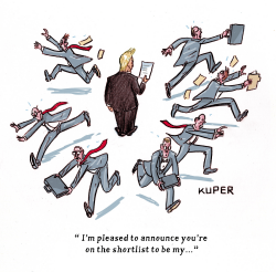 TRUMP SHORT LIST by Peter Kuper