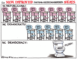 LOCAL NC GERRYMANDERED SAFE SEATS by Kevin Siers