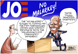 NO MALARKEY FOR BIDEN by Dave Whamond