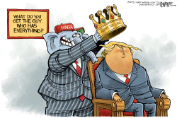 TRUMP CROWNED by Rick McKee