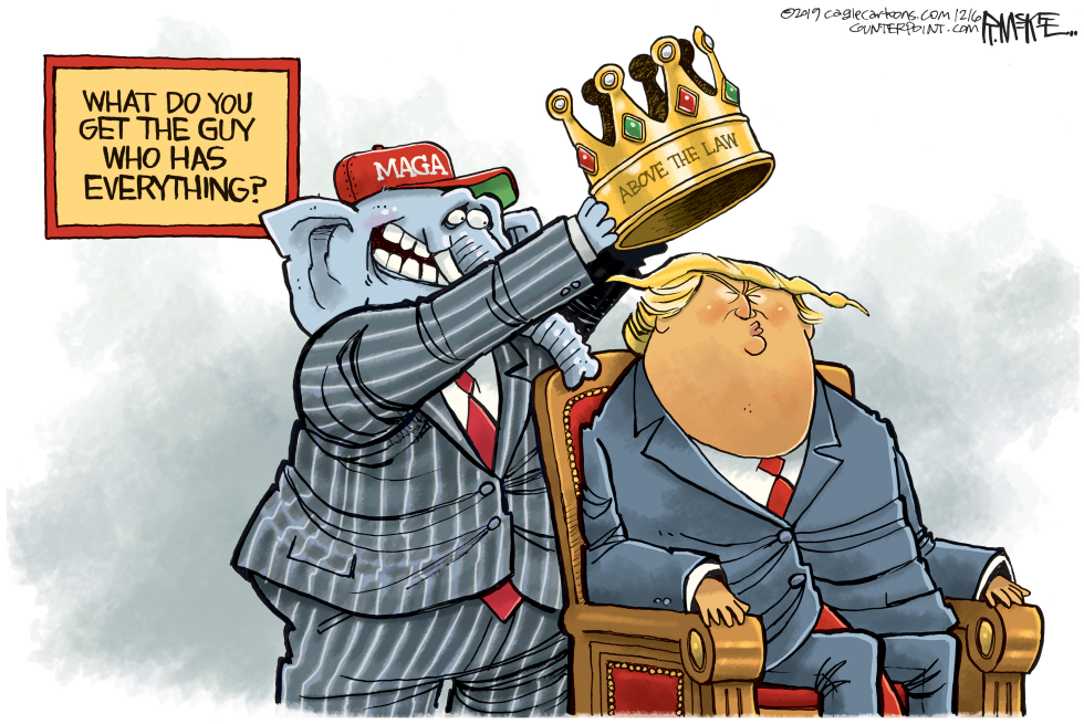  TRUMP CROWNED by Rick McKee