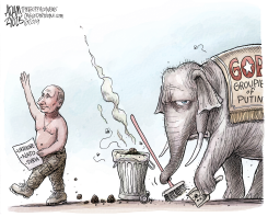 GROUPIE OF PUTIN by Adam Zyglis