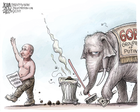 GROUPIE OF PUTIN by Adam Zyglis