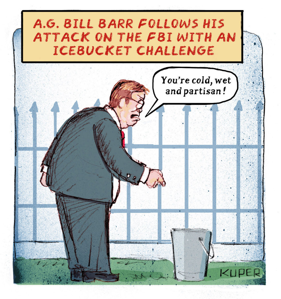  ICE BUCKET CHALLENGE by Peter Kuper