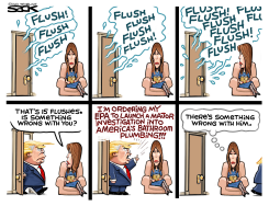 TRUMP TOILETRY by Steve Sack