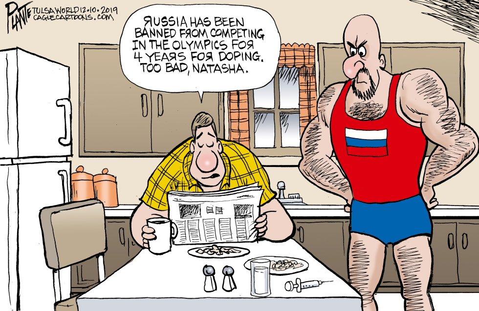  RUSSIA BANNED FROM OLYMPICS by Bruce Plante