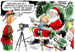 SANTA SELFIES by Jeff Koterba