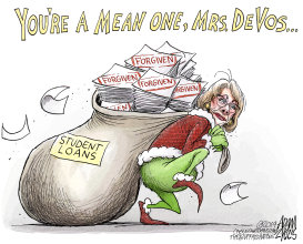 MRS DEVOS by Adam Zyglis