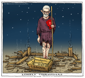 LONELY CHRISTMAS - JEREMY CORBYN by Joep Bertrams