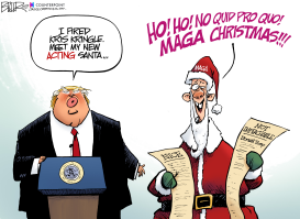 TRUMP AND SANTA by Nate Beeler