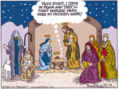 NATIVITY SCENE by Bob Englehart