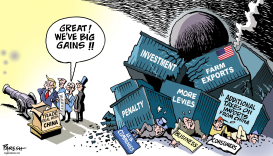 LOSSES IN TRADE WAR by Paresh Nath