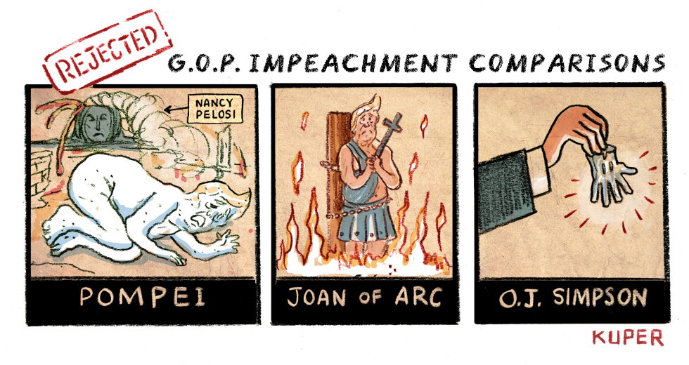  GOP'S REJECTED IMPEACHMENT COMPARISONS by Peter Kuper