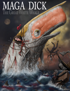 MOBY DICK TRUMP MAGA by Sean Delonas