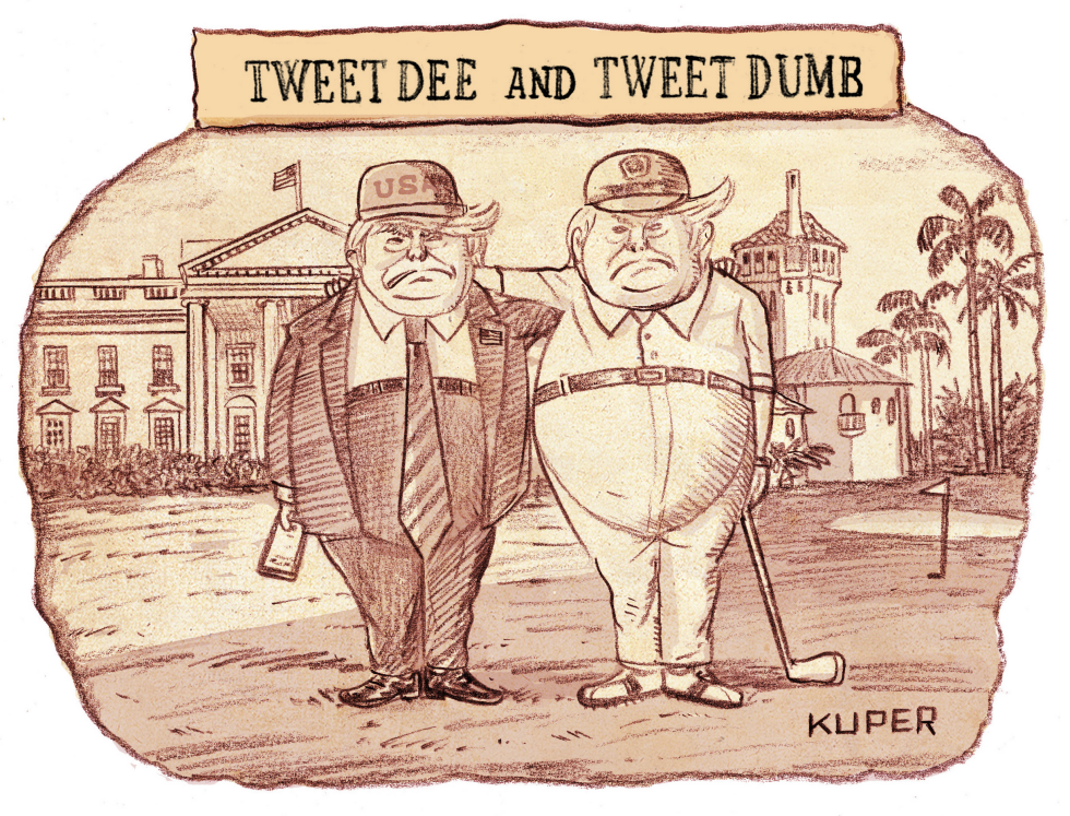  TWEET DEE TWEET DUMB by Peter Kuper