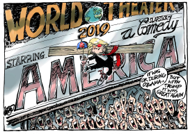 GREAT TRUMP IN THE 2019 WORLD THEATRE by Jos Collignon