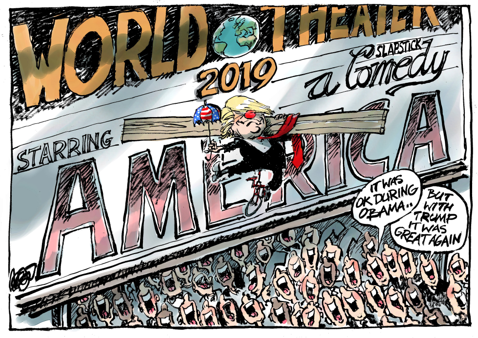  GREAT TRUMP IN THE 2019 WORLD THEATRE by Jos Collignon