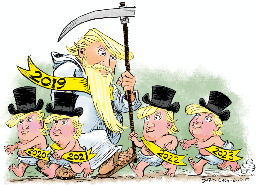  TRUMP NEW YEAR LIKELY RE-ELECTION by Daryl Cagle