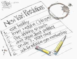 NEW YEAR'S RESOLUTIONS by John Darkow