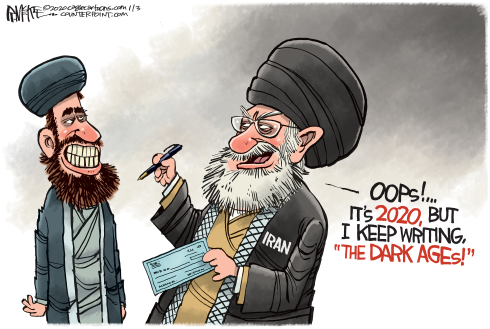  IRAN DARK AGES by Rick McKee