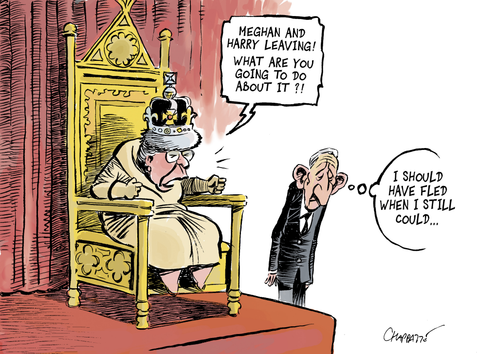  MEGHAN AND HARRY ARE RUNNING OFF by Patrick Chappatte