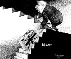 BORIS JOHNSON A FEW MORE STEPS by Petar Pismestrovic