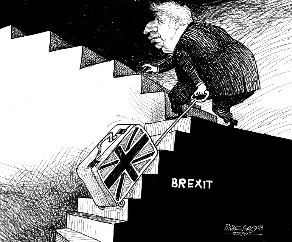  BORIS JOHNSON A FEW MORE STEPS by Petar Pismestrovic