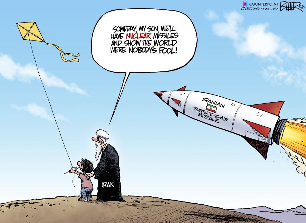  IRAN MISSILE by Nate Beeler