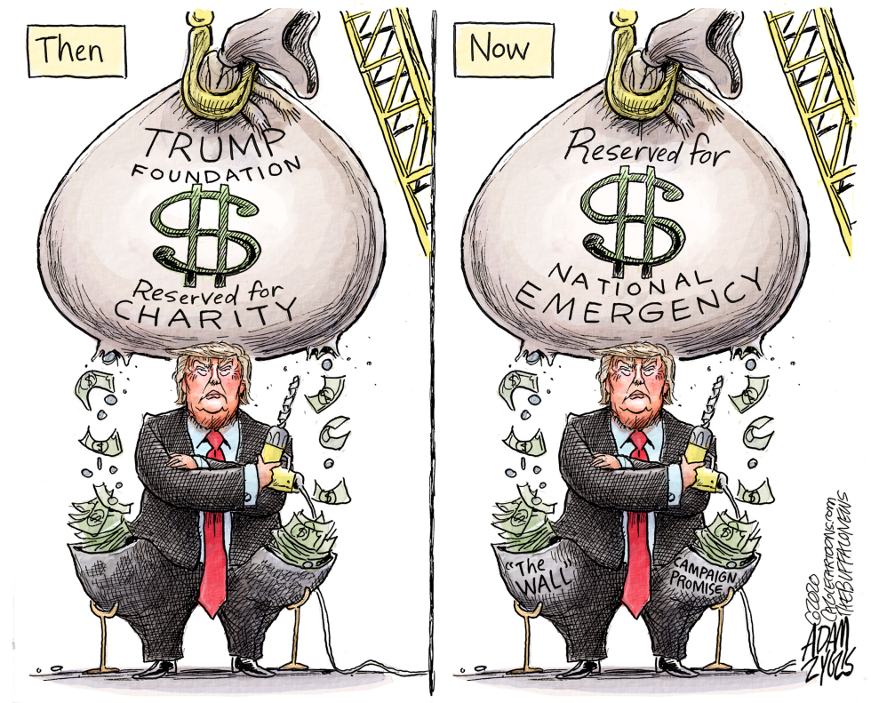  SELF SERVING by Adam Zyglis