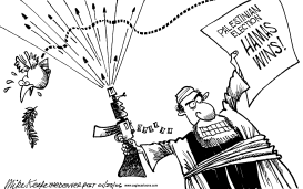 HAMAS WINS by Mike Keefe