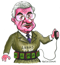 MAHMOUD ABBAS SUICIDE BOMBER  by Christo Komarnitski