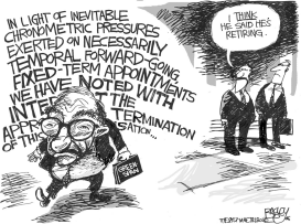 GREENSPAN RETIRES by Pat Bagley