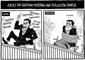 EL JUICIO DE SADDAM HUSSEIN by Bob Englehart