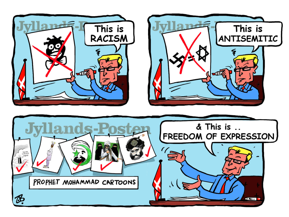  THE DANISH CARTOONS by Emad Hajjaj