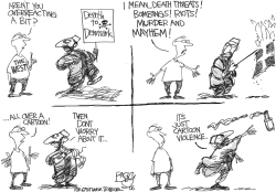 CARTOON VIOLENCE by Pat Bagley