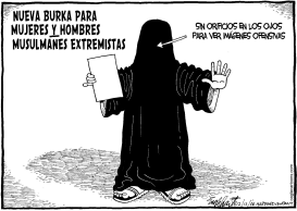 NUEVA BURKA PARA MUSULMANES EXTREMISTAS by Bob Englehart