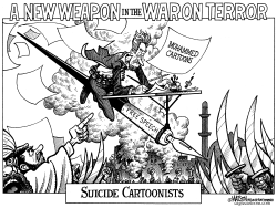 SUICIDE CARTOONISTS by RJ Matson