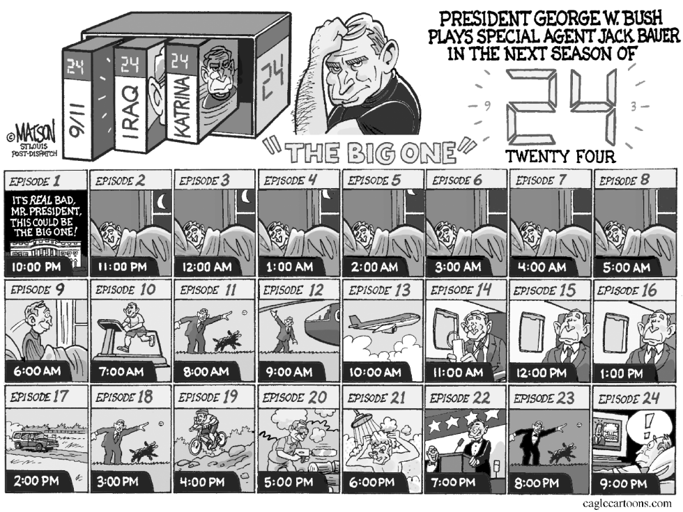  PRESIDENT BUSH PLAYS JACK BAUER IN 