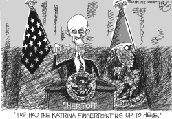 CHERTOFF HIGH WATER MARK by Pat Bagley