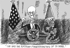 CHERTOFF HIGH WATER MARK by Pat Bagley