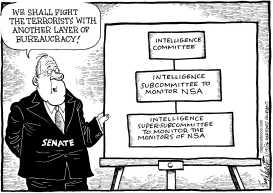 ANOTHER LAYER OF BUREAUCRACY by Bob Englehart