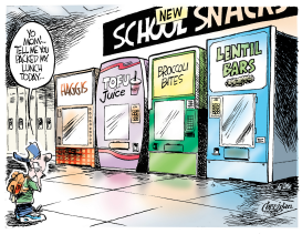 KIDS GET NEW SCHOOL SNACKS by Patrick Corrigan