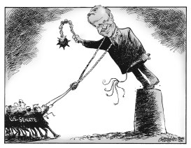 RUMSFELD ROPED BY SENATE by Patrick Corrigan