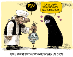 CABEZA DE UN CARTONISTA  by Daryl Cagle