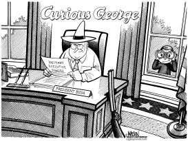 CURIOUS GEORGE W. BUSH by RJ Matson