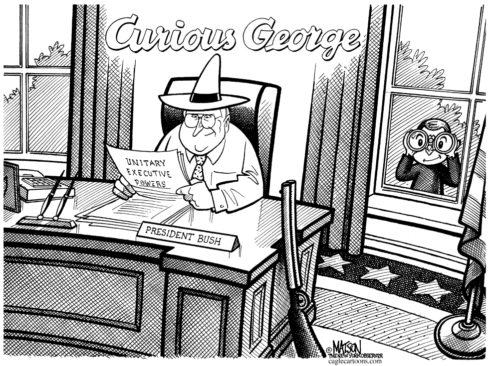  CURIOUS GEORGE W. BUSH by RJ Matson