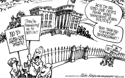 TERROR SCARE POLITICS by Mike Keefe